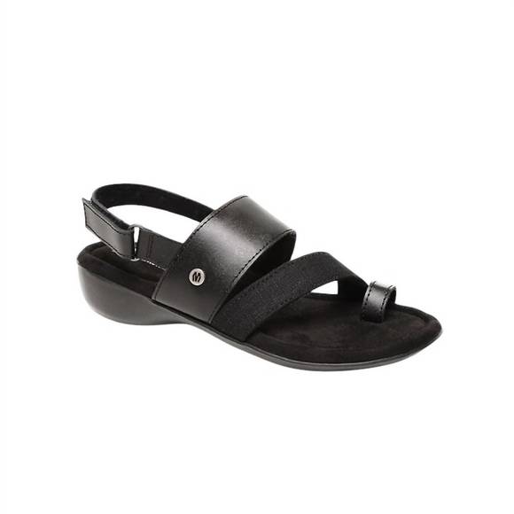 NEW MINNETONKA women's salma sandal in black closeouts - Picture 1 of 5